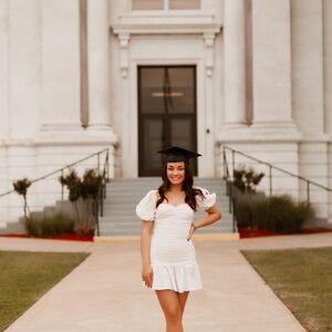 Hello Molly white dress WORN ONCE